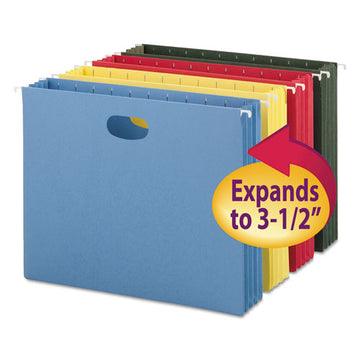 Smead® Hanging Pockets With Full-height Gusset, Letter Size, 1-5-cut Tab, Sky Blue, 25-box freeshipping - TVN Wholesale